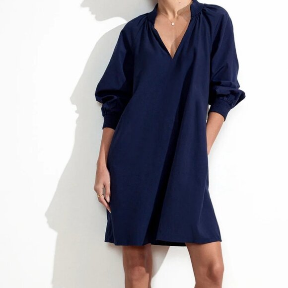 Brochu Walker Amaia Smocked V Neck Dress - Picture 1 of 16